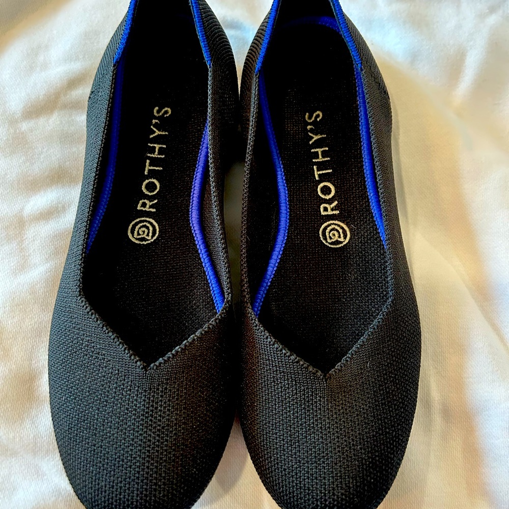 Rothy's Women's Black Knit Flats